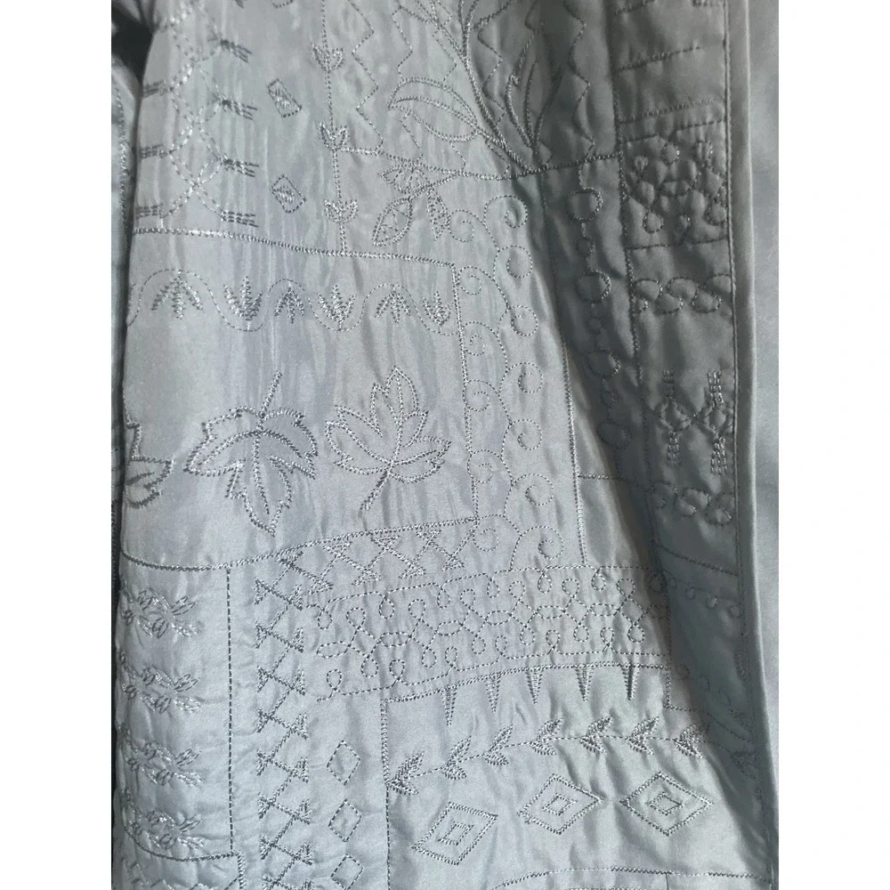 Alfred Dunner teal quilted jacket‎ size 14